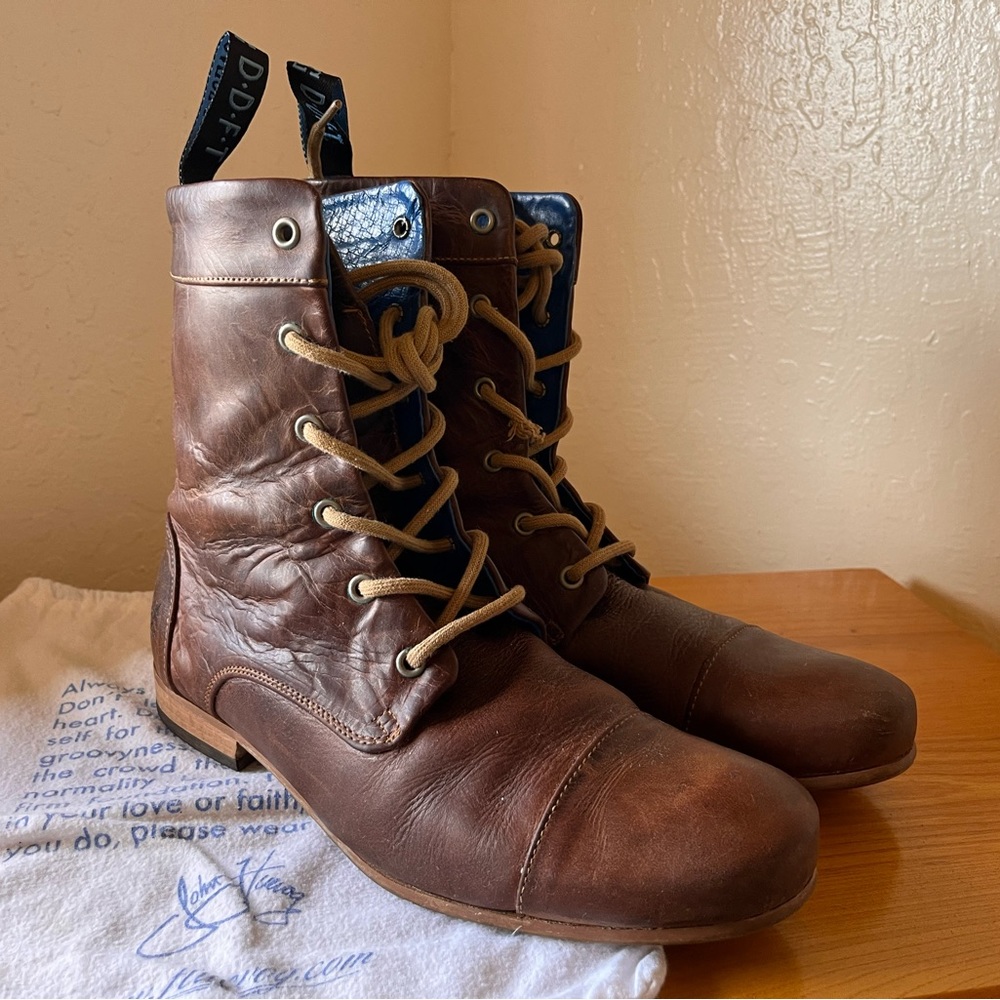Men’s Fluevog brown ankle boots